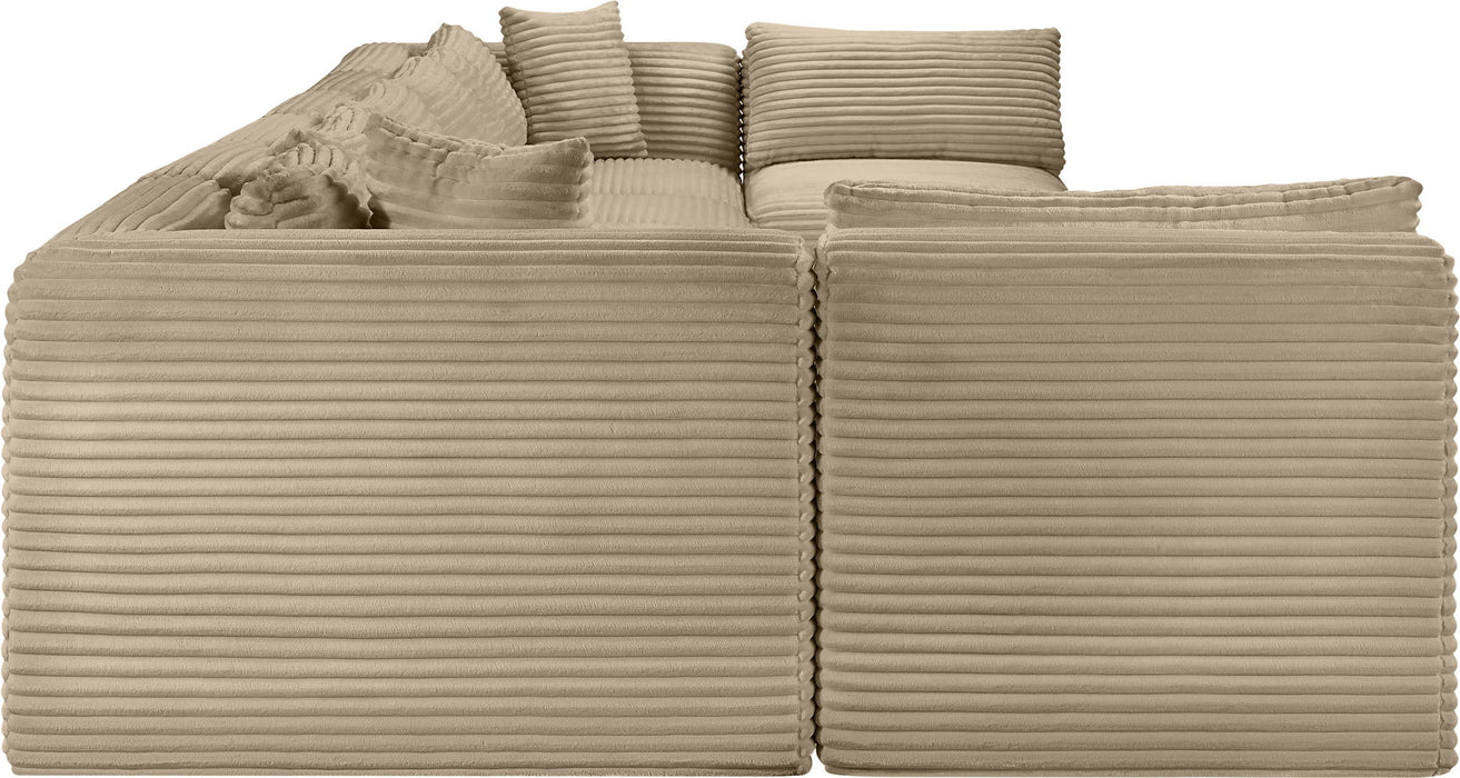 Shaggy - Fabric 8 Piece Modular U-Shaped Armless Sectional