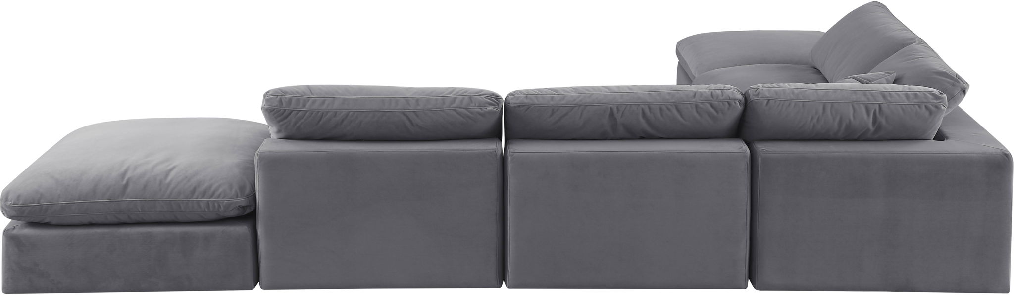 Comfy - 6 Piece Velvet Modular Sectional