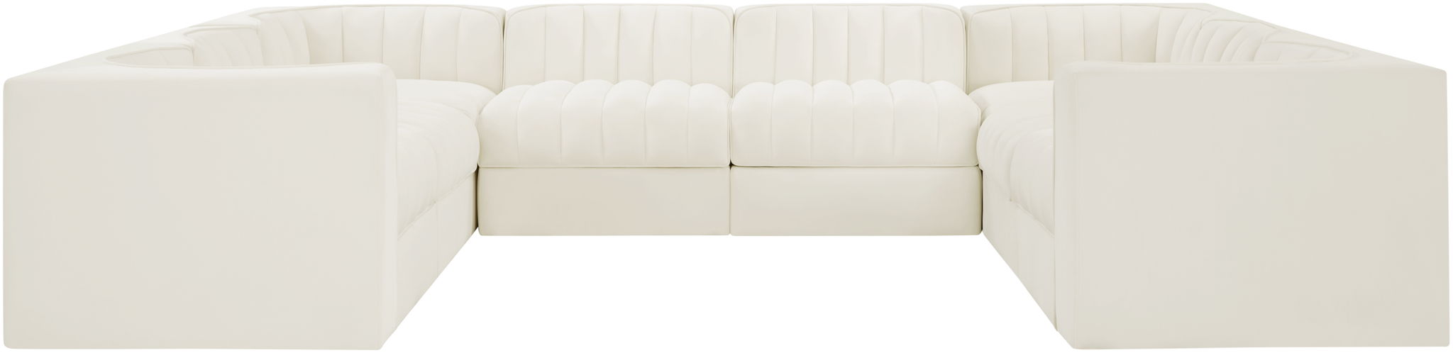 Rummi - Velvet Performance Fabric Upholstered Modular Sectional - Stylish Home Furniture