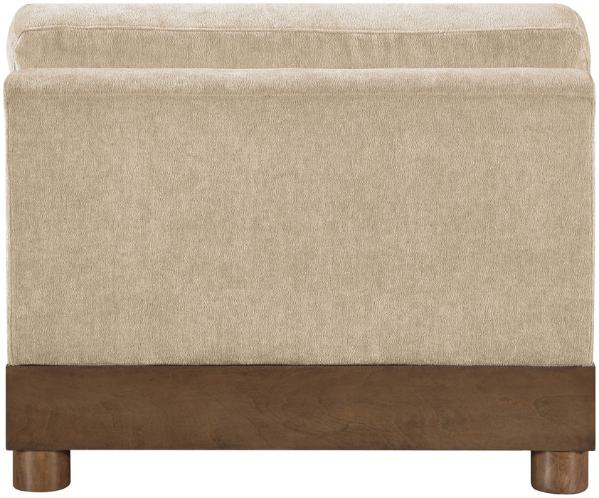 Turin - Chenille Fabric Upholstered Modular Armless Chair - Stylish Home Furniture