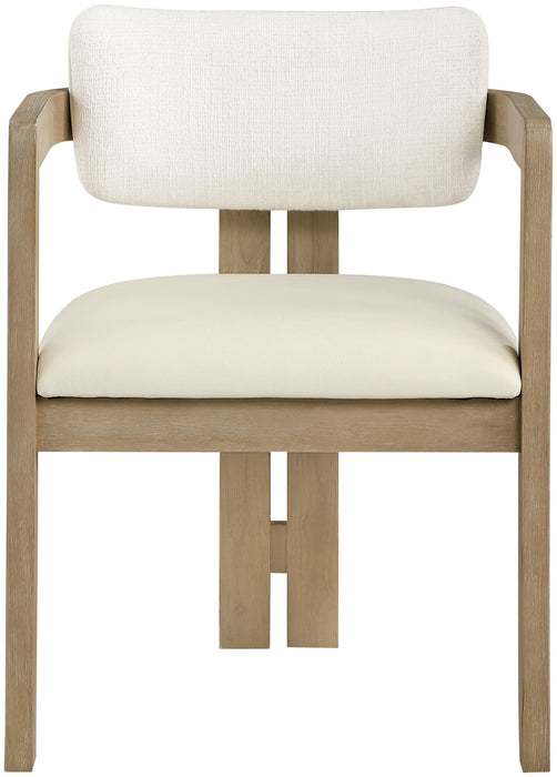 Ravina - Upholstered Dining Chair With Stained Natural Base (Set of 2)