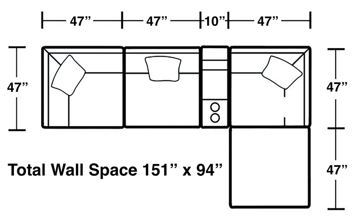 Posh - Sectional Set