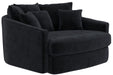 Matty - Round Accent Cuddle Chaise - Stylish Home Furniture