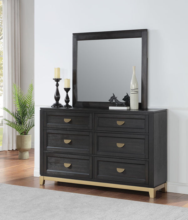 B236 - Dresser - Black / Gold