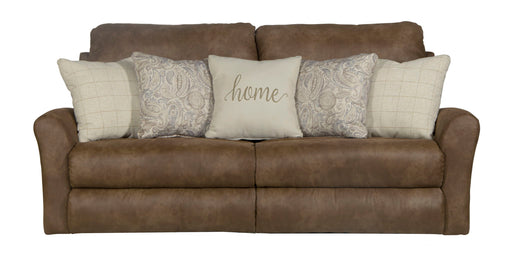 Justine - Lay Flat Reclining Sofa - Burlap - Stylish Home Furniture
