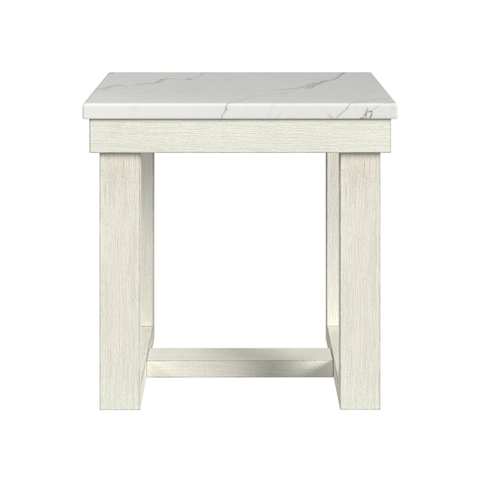 Catilin - End Table - Brushed White - Stylish Home Furniture