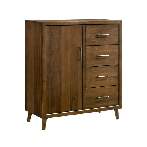 Malibu - 4-Drawer Chest - Walnut - Stylish Home Furniture