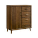 Malibu - 4-Drawer Chest - Walnut - Stylish Home Furniture