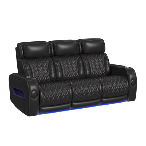 Prime Time - P3 Sofa With I Table, Reading Light, Heat, Massage, LED, And Speaker - Stylish Home Furniture