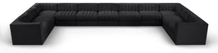 Rummi - Velvet Performance Fabric Upholstered 11 Piece Modular Sectional - Stylish Home Furniture