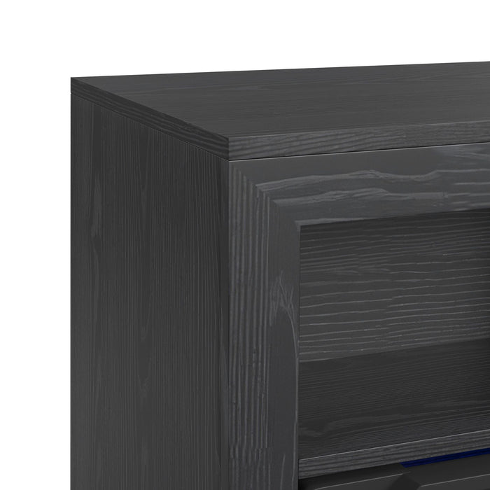 St. Cloud - Fireplace With Sound System - Black - Stylish Home Furniture