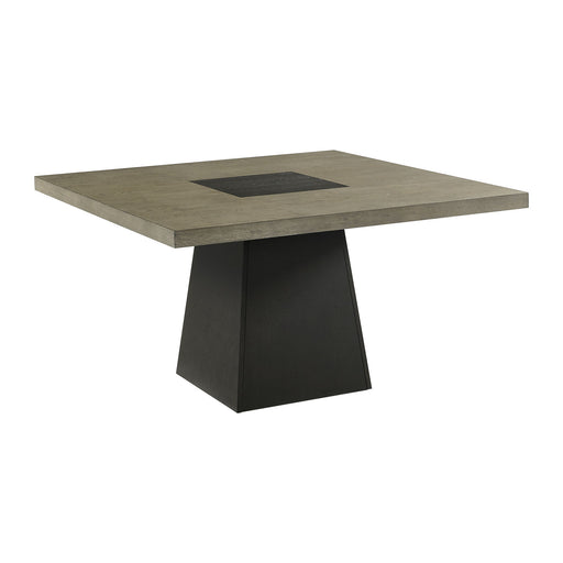 Jemma - Square Dining Table - Gray / Dark Espresso - Stylish Home Furniture