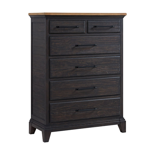 Montrose - Chest - Espresso & Brown - Stylish Home Furniture