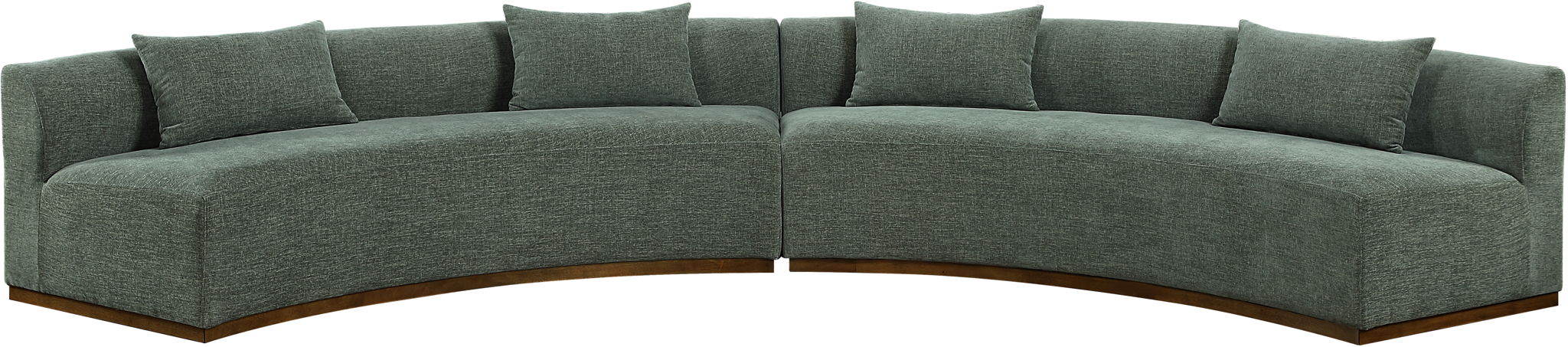 Avanti - 182.5" Chenille Fabric Upholstered 2 Piece Modular Sectional - Stylish Home Furniture