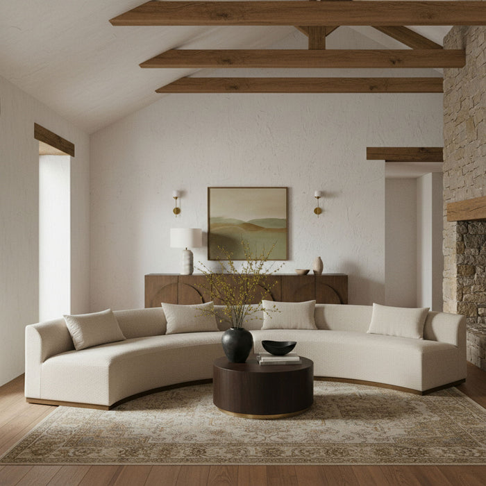 Avanti - 182.5" Chenille Fabric Upholstered 2 Piece Modular Sectional - Stylish Home Furniture