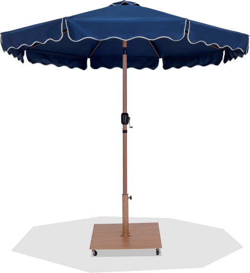 Amalfi - Aluminum Patio Umbrella - Light Brown Base / Light Brown Pole