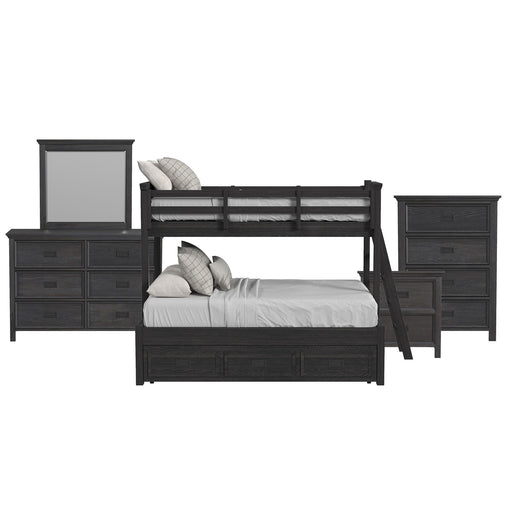 Hampton Kids - Bunk With Ladder And Trundle Bedroom Set - Stylish Home Furniture