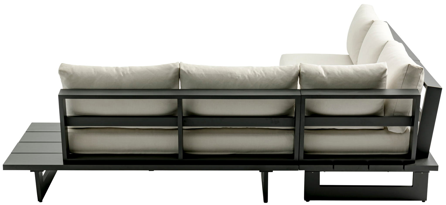 Maldives - Water Resistant Outdoor Patio Sectional With Gray Frame