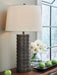 Neilett - Poly Table Lamp (Set of 2) - Antique Brown - Stylish Home Furniture