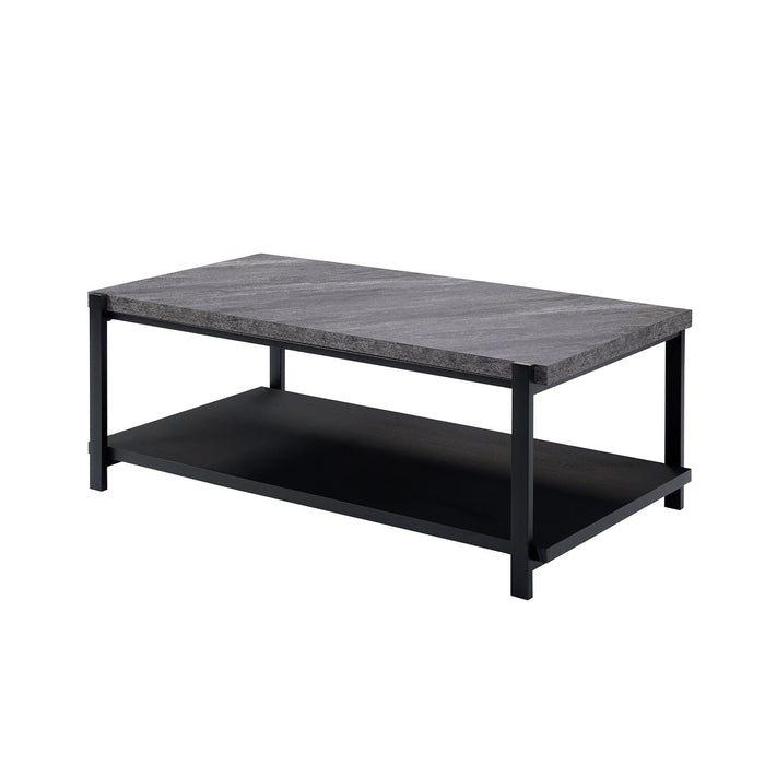 Linea - 3 Piece Occasional Set (1 Coffee & 2 End Tables) - Dark Gray - Stylish Home Furniture
