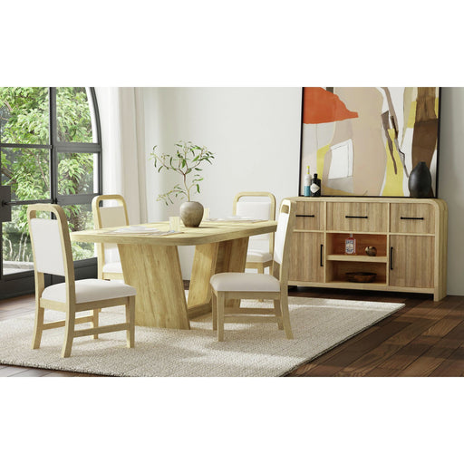 Ridgemont - 5 Piece Standard Height Dining Set (Table And Four Chairs) - Natural - Stylish Home Furniture