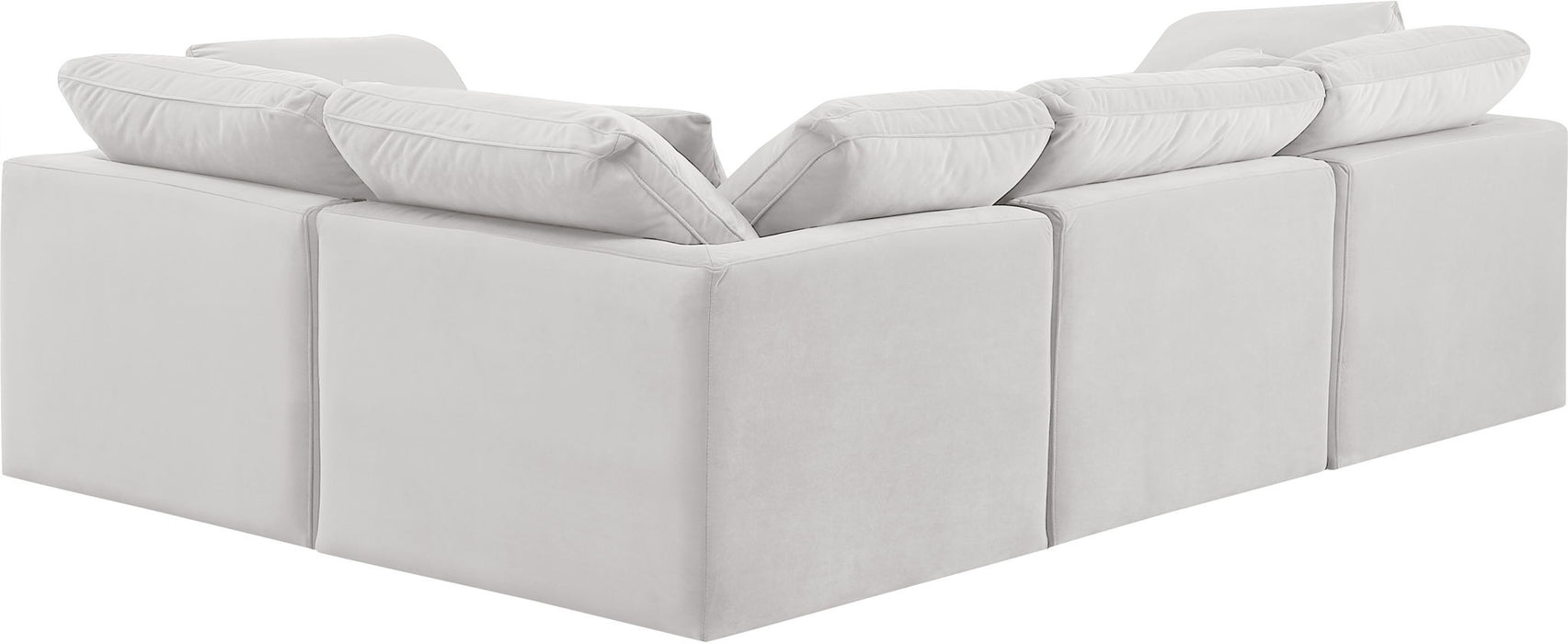 Indulge - Velvet 4 Piece Modular Corner Sectional