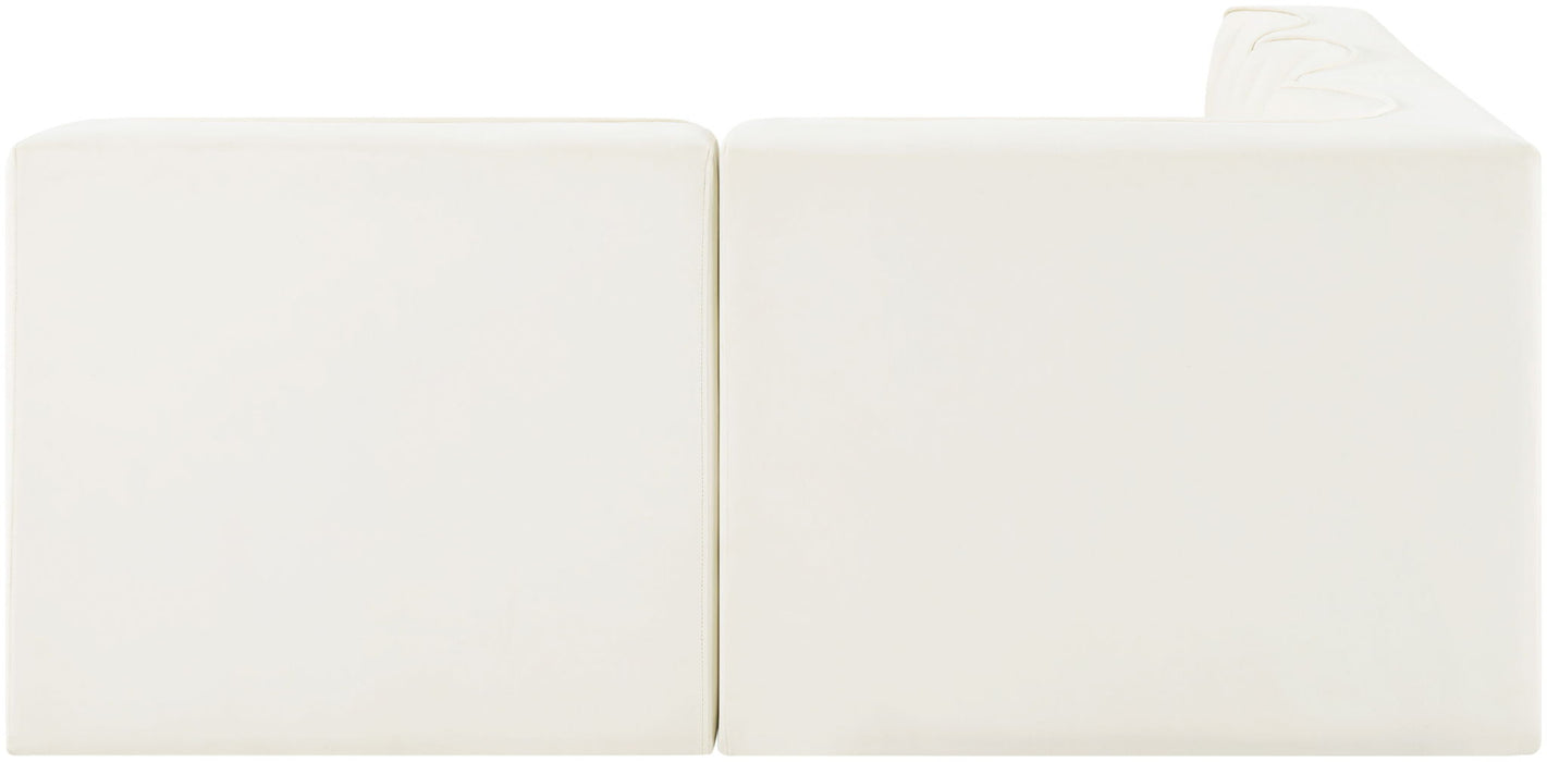 Rummi - Armless Velvet Performance Fabric Upholstered 4 Piece Modular Sectional - Stylish Home Furniture