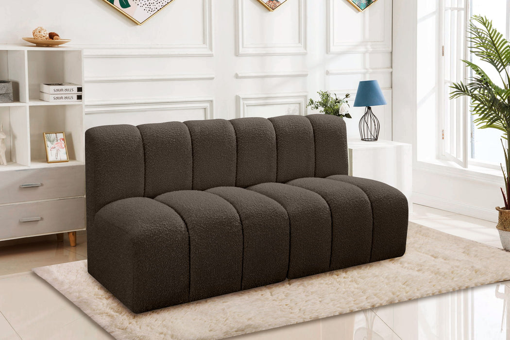 Arc - Boucle Fabric 2 Seats Modular Sofa