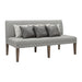 Gramercy - Upholstered Dining Settee - Dark Brown - Stylish Home Furniture