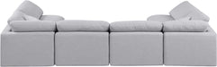 Indulge - Linen 6 Piece Modular U-Shaped Sectional - Stylish Home Furniture