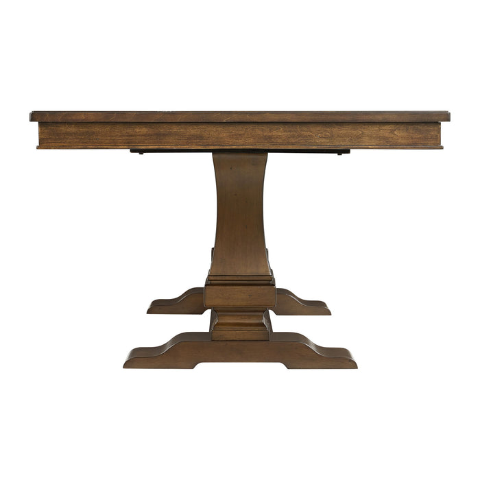 Phillipe - Dining Table With 18" Leaf - Cherry - Stylish Home Furniture