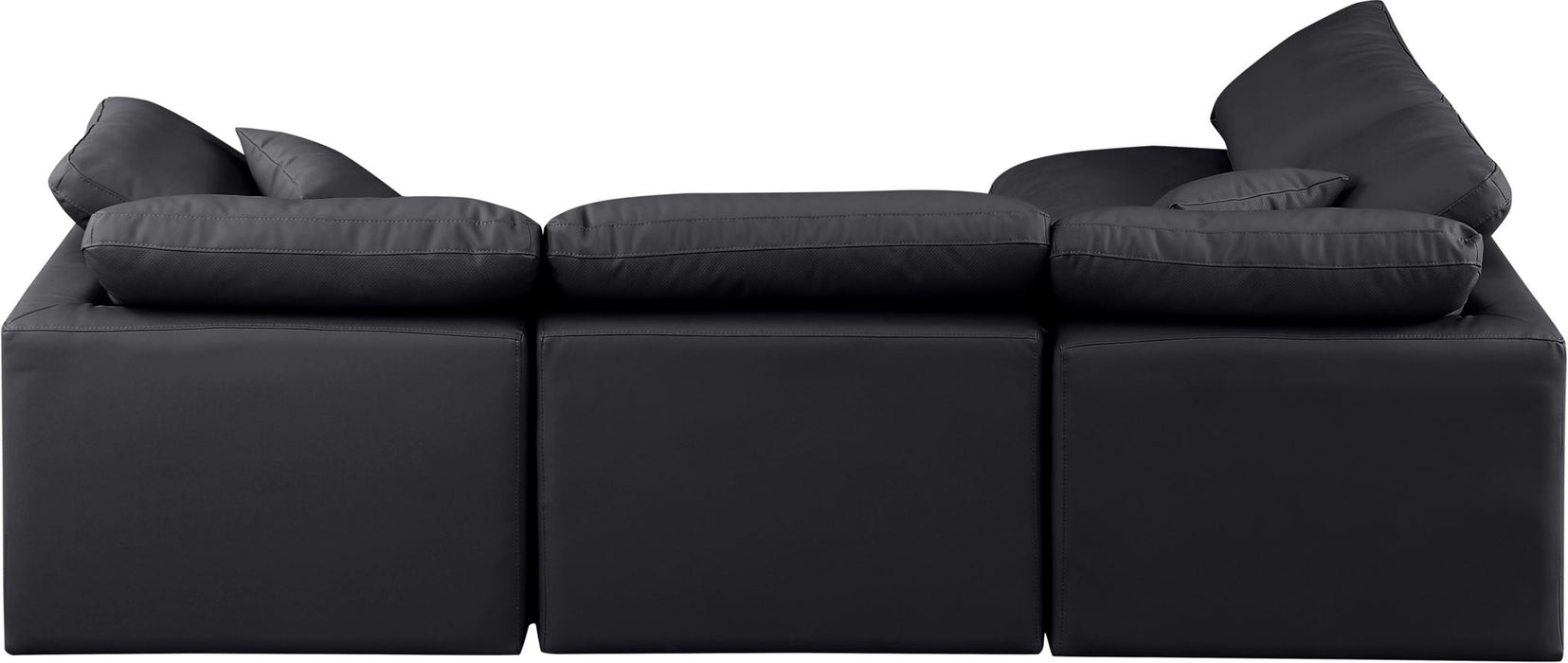 Indulge - Faux Leather 4 Piece Modular Sectional