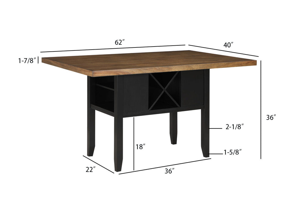 Dary - Counter Height Dining Table - Light Brown