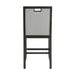 Elodie - Fabric Counter Chair (Set of 2) - Charcoal / Gray - Stylish Home Furniture