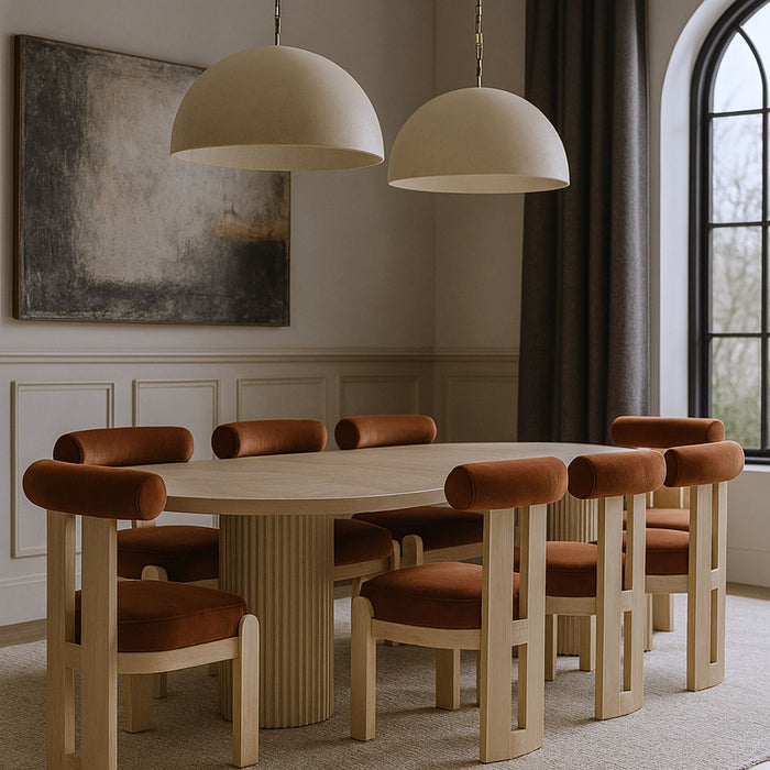 Arienzo - Performance Fabric Upholstered Dining Chair (Set of 2) - Natural Base