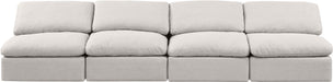 Indulge - Linen 4 Seat Modular Armless Sofa - Stylish Home Furniture