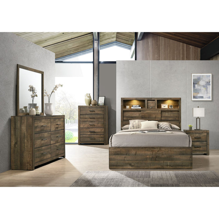 Bailey - Bookcase Panel Bed With Bluetooth - Stylish Home Furniture