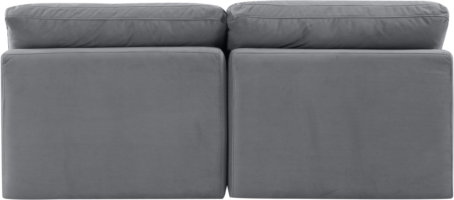 Indulge - Velvet 2 Seat Modular Armless Sofa