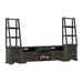 Park Ridge - 4 Piece Entertainment Unit With 82'' TV Console - Charcoal - Stylish Home Furniture