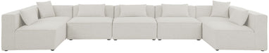 Cube - Linen 7 Piece Modular U-Shaped Sectional - Stylish Home Furniture