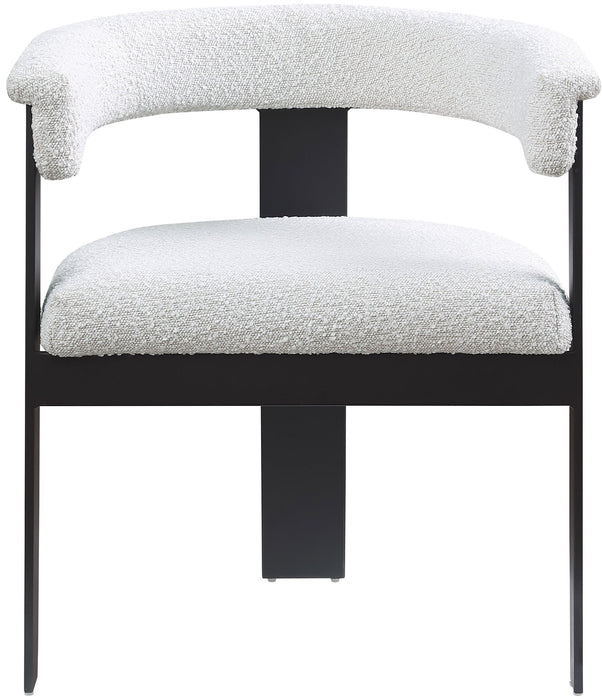 Romeo - Boucle Dining Chair With Black Base (Set of 2)