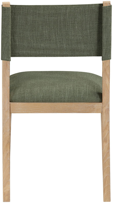 Avon - Linen Textured Performance Fabric Upholstered Dining Side Chair (Set of 2)