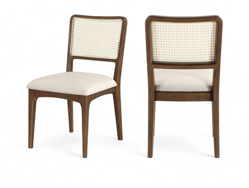Atrium - Upholstered Seat Dining Chair With Brushed Brown Base (Set of 2)