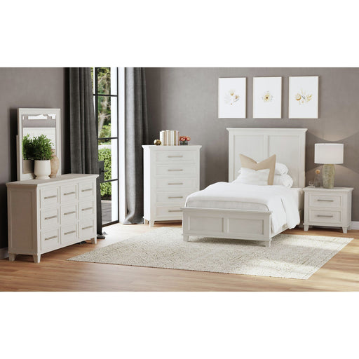 Canterbury - Twin Panel 3 Piece Bedroom Set - Ivory - Stylish Home Furniture