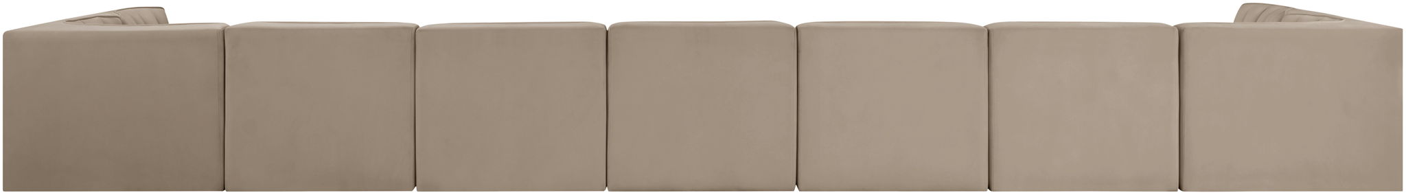 Rummi - Armless Velvet Performance Fabric Upholstered 9 Piece Modular Sectional - Stylish Home Furniture