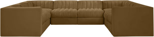 Rummi - Velvet Performance Fabric Upholstered Modular Sectional - Stylish Home Furniture