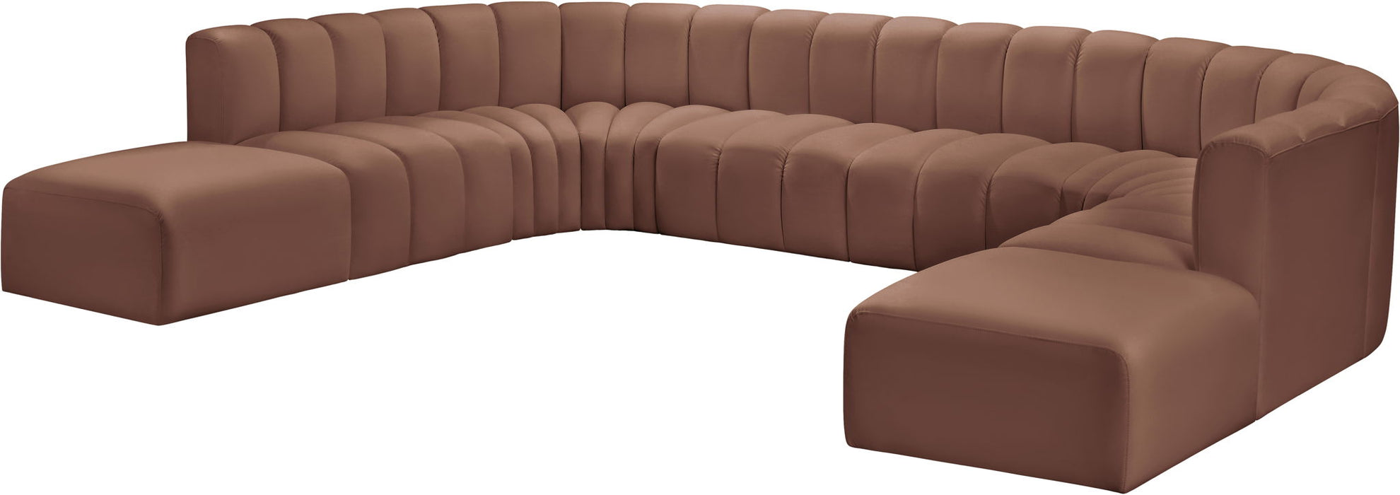 Arc - Faux Leather Modular Sectional