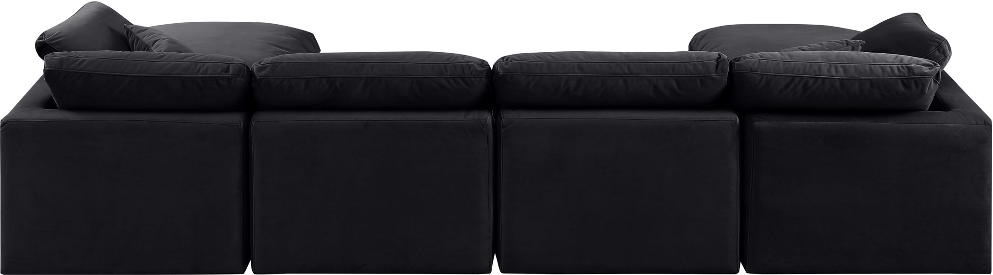 Indulge - Velvet 6 Piece Modular Double Chaise Sectional