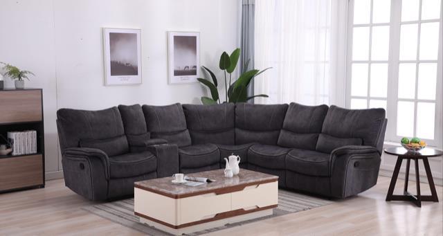 U87 - 3 Piece Sectional - Charcoal - Gray