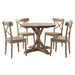 Callista - Round Standard Height 5 Piece Dining Set (Table And Four Chairs) - Beach - Stylish Home Furniture